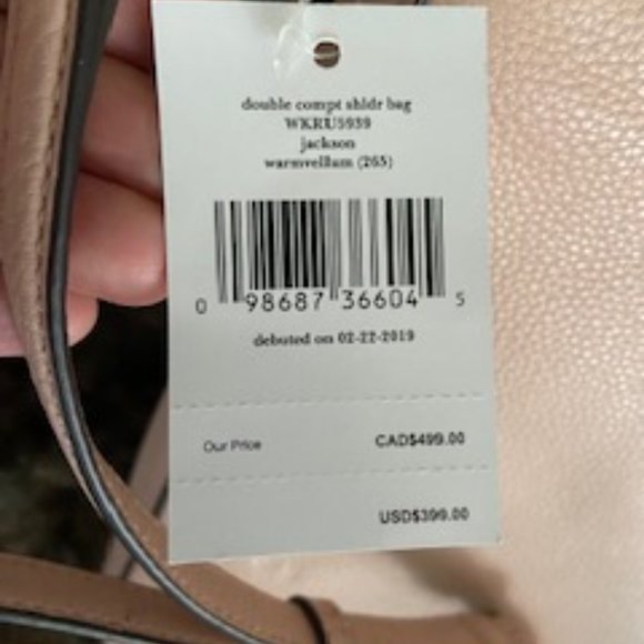 NWT Double compartment Jackson shoulder bag Kate Spade - Picture 3 of 16